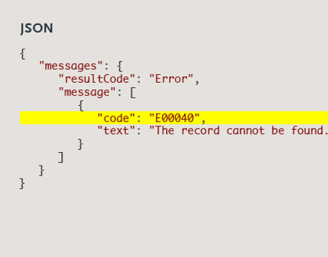 API Response Codes JSON